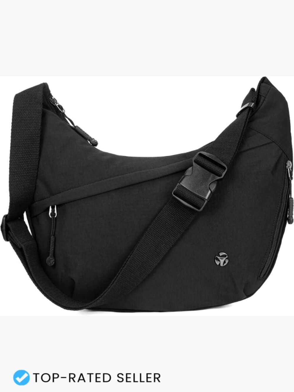 Crescent Crossbody Hobo Bag Nylon Lightweight Chic Everyday Travel Purse
